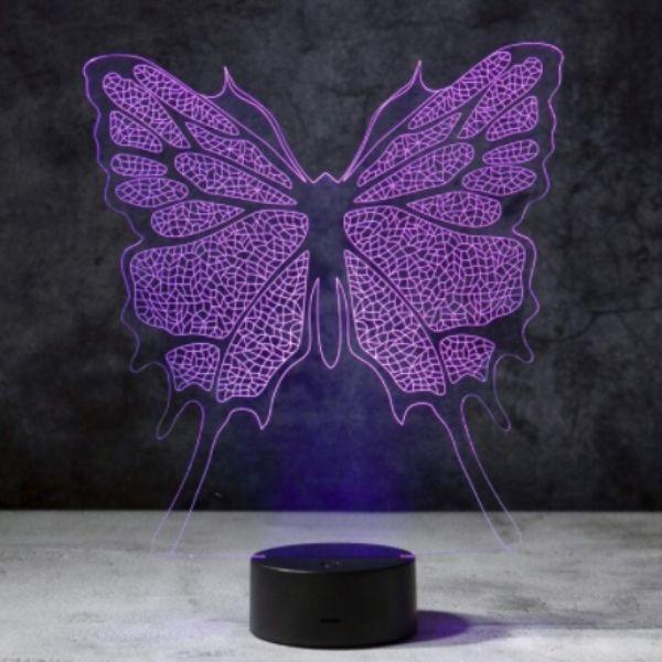 Luminária Decoração 3D Borboleta + Frete Grátis + Envio Imediato + Brinde