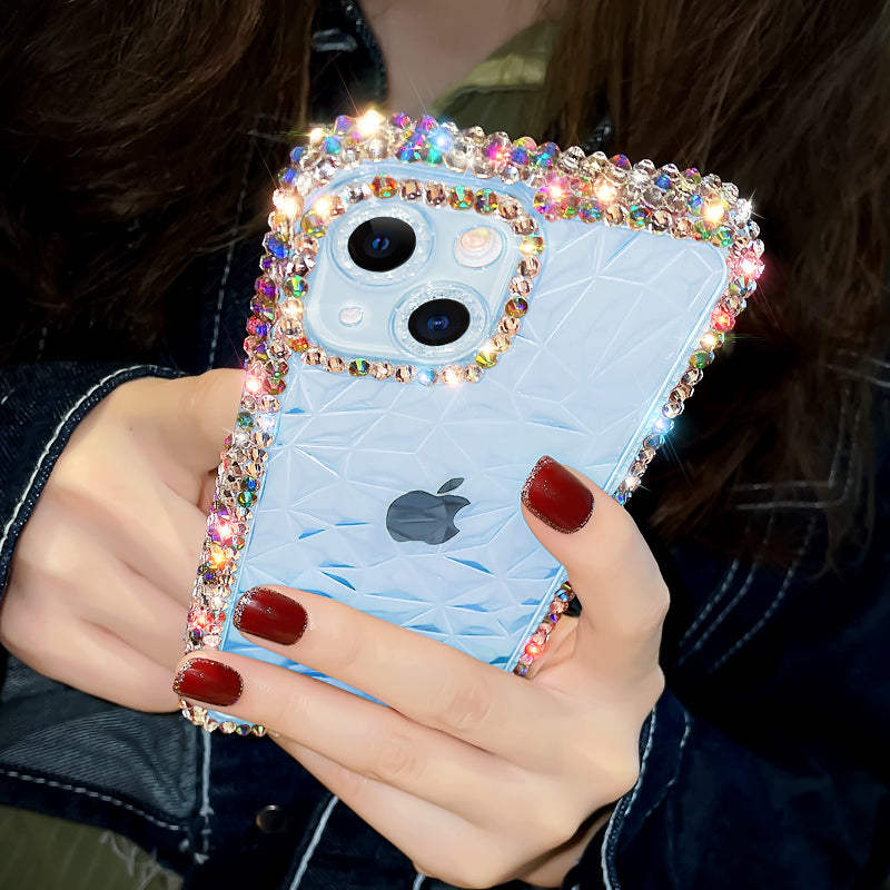 Case Luxo Glitter Diamante Transparente para iPhone + Frete Grátis + Envio Imediato + Brinde