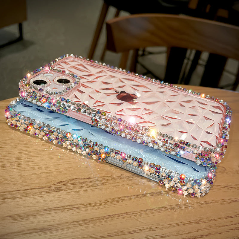 Case Luxo Glitter Diamante Transparente para iPhone + Frete Grátis + Envio Imediato + Brinde