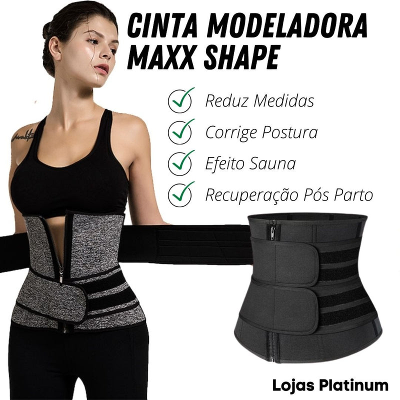 Cinta Modeladora Maxx Shape + BRINDE + FRETE GRÁTIS - Envio Imediato