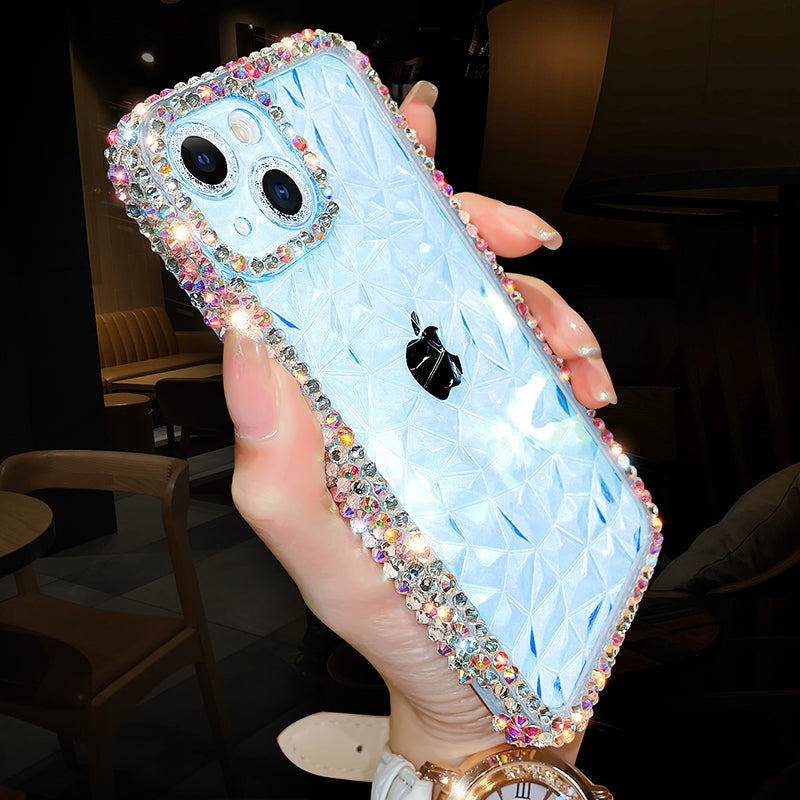 Case Luxo Glitter Diamante Transparente para iPhone + Frete Grátis + Envio Imediato + Brinde